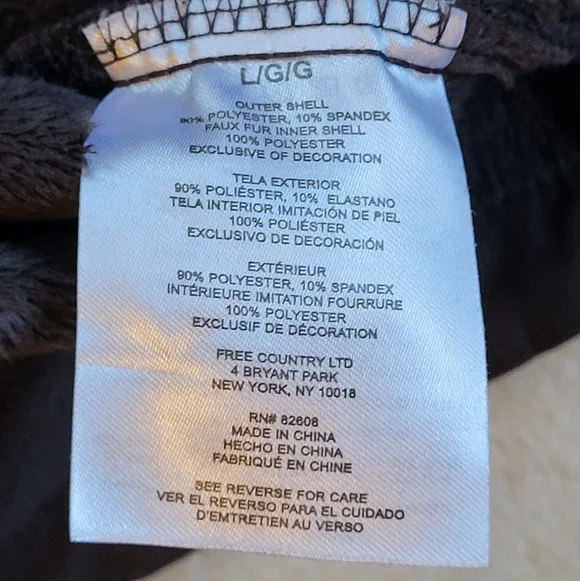 Free Country Brown Jacket With Faux Fur Lining And Removable Hood - Picture 9 of 13